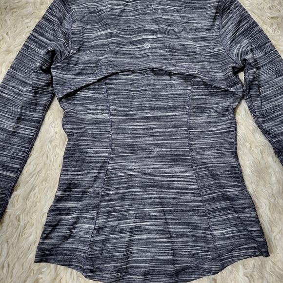 Lululemon Hooded Define Jacket Nulu Mini Space Dye Teal White Woman’s 6 - Picture 9 of 11